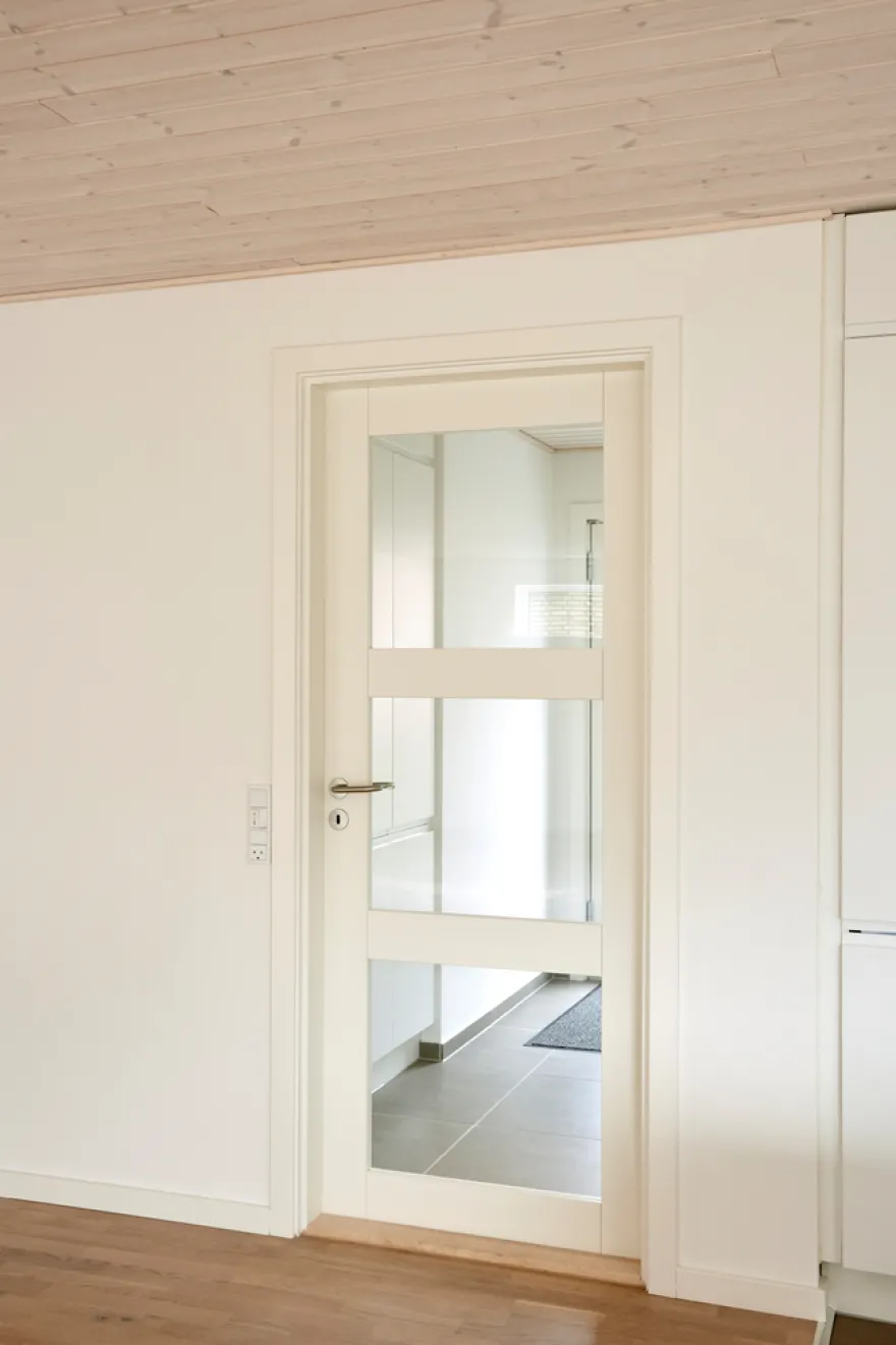 Glasdør Fashion 3 hvidmalet 82,5 x 204 cm