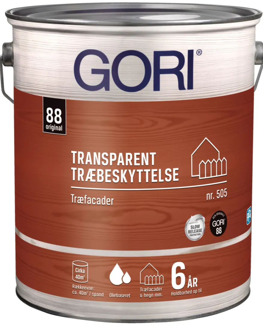GORI 505 transparent træbeskyttelse nød 5 liter