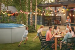 Gre poolpakke oval 14550 liter hvid - Swim & Fun