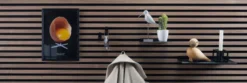 Hylde til akustikpanel 19,4 x 11 cm sort - Køb i butik