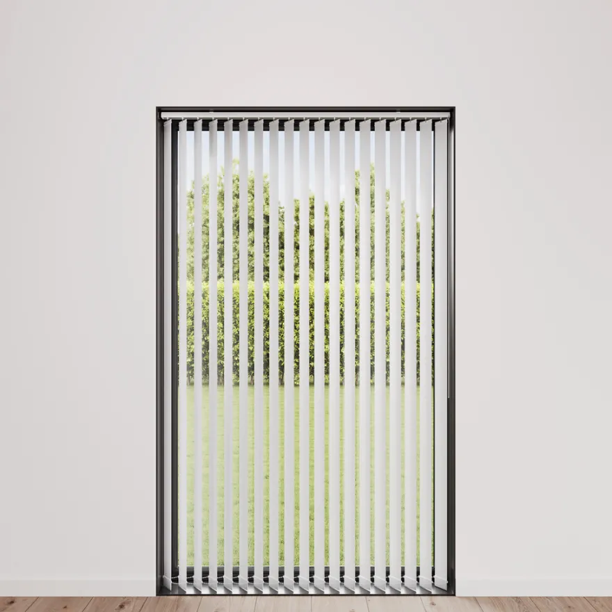 Lamelgardin hvid 100 x 250 cm