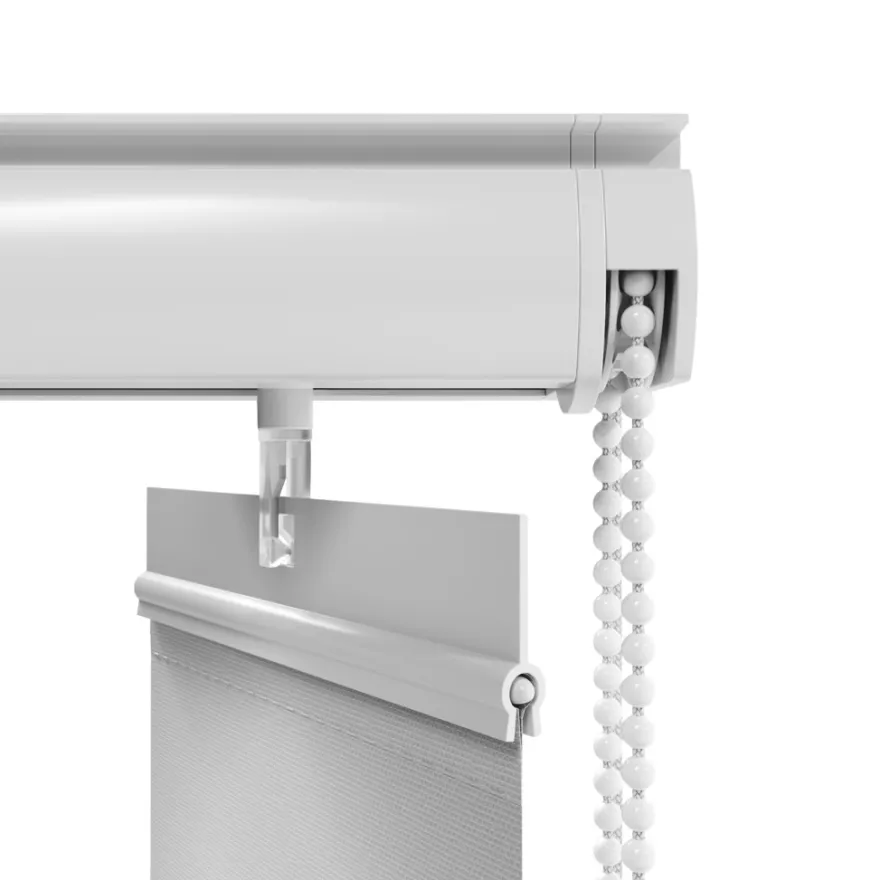 Lamelgardin hvid 100 x 250 cm