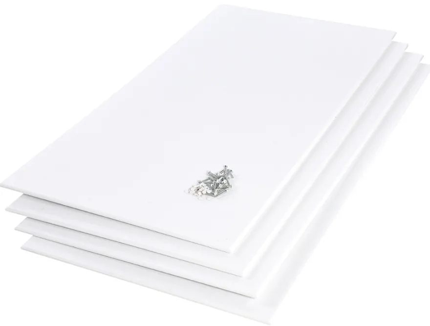 Loftplade FireGuard Polyester hvid 600 x 1200 x 9 mm