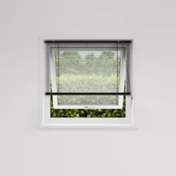 Persienne aluminium sort 140 x 130 cm