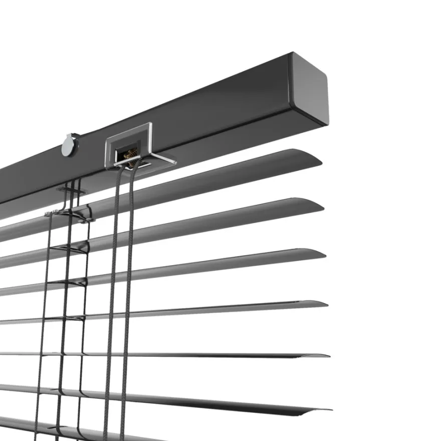 Persienne aluminium sort 90 x 130 cm