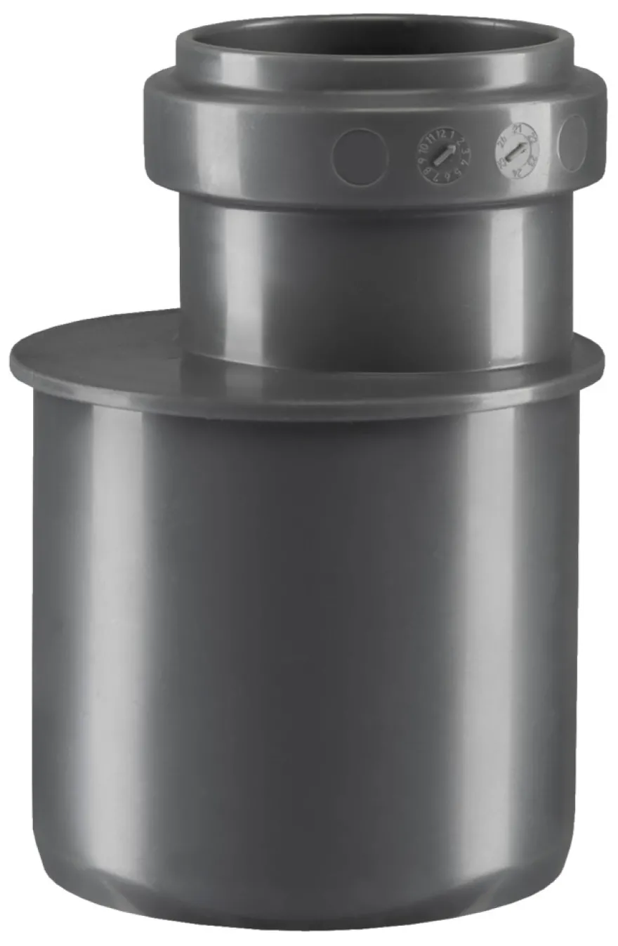 PP reduktion høj grå 50 mm x 32 mm