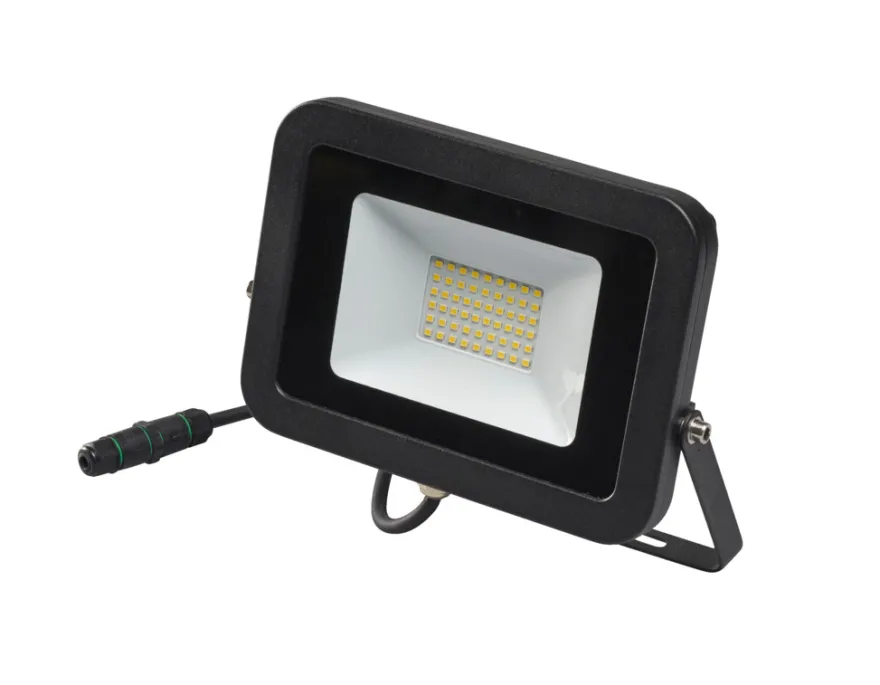 Projektør inkl. 50 W LED-pære sort