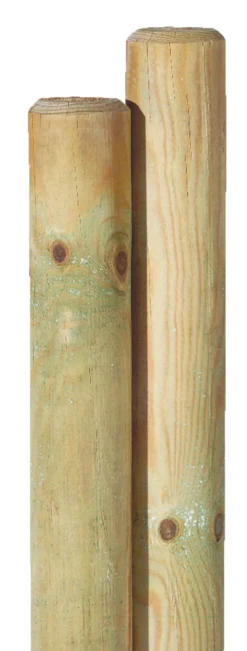 Rund pæl imprægneret Ø70 mm x 200 cm