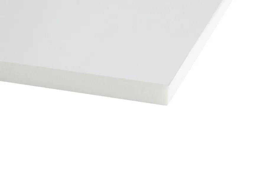 Skumplade m/kartondæklag hvid 10 x 1000 x 700 mm
