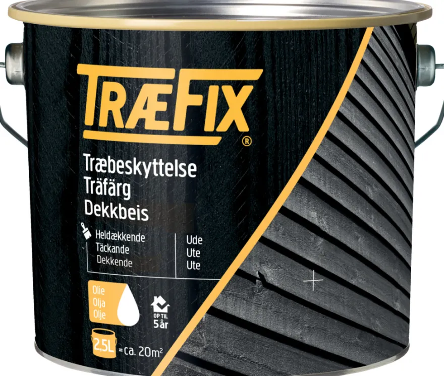 TræFix® træbeskyttelse heldækkende svenskrød 2,5 l