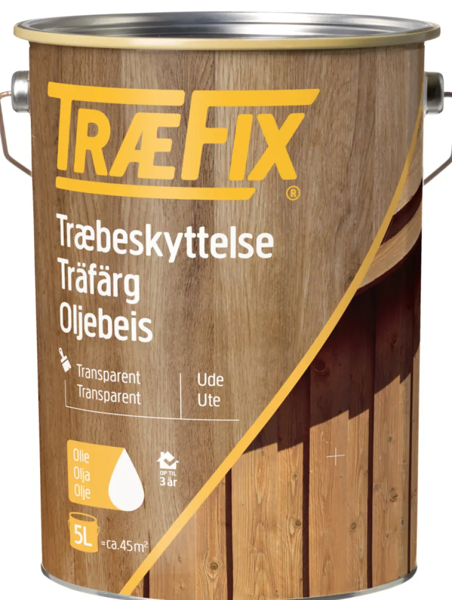 TræFix® træbeskyttelse transparent sort 5 l