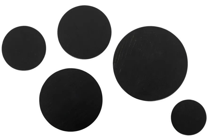 Træknop Ø115 mm sort