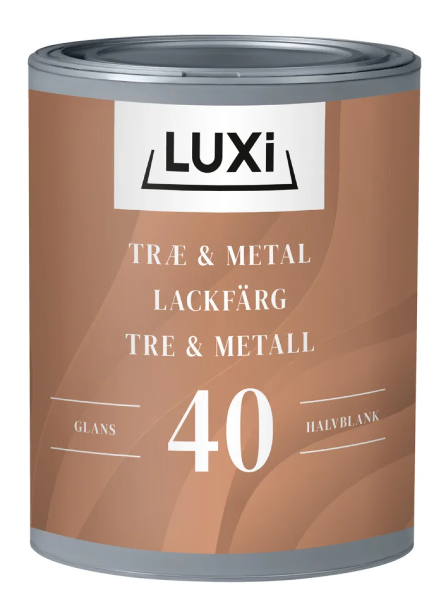 Træ & Metal 40 renhvid (RAL 9010) 0,75 liter - LUXI®
